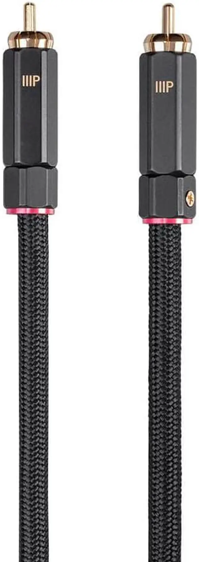Alt view image 4 of 7 - Monoprice Digital Coaxial Audio/Video Cable - 12 Feet - Black | RCA Subwoofer CL2 Rated, RG-6/U 75-ohm - Onix Series