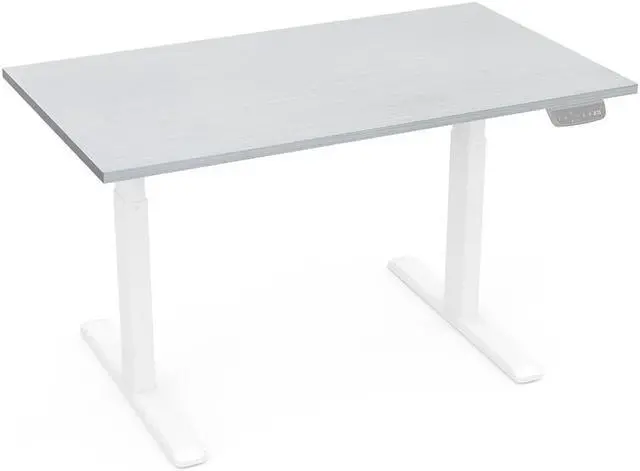 Alt view image 5 of 5 - Monoprice Table Top for Sit-Stand Height Adjustable Desk Frame, 4ft, White, Enough Room for PC or Laptop, Monitors, Keyboard - Workstream Collection