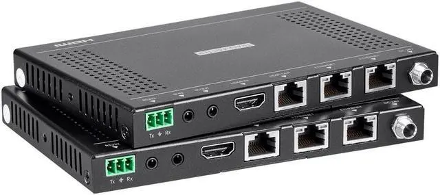 Alt view image 4 of 20 - Monoprice Blackbird 4K Pro HDBaseT Extender Kit - 100m With PoH, RS232, HDCP 2.2
