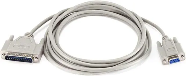 Main image of Monoprice 10ft Molded Null Modem DB9 Female to DB25 Male Cable