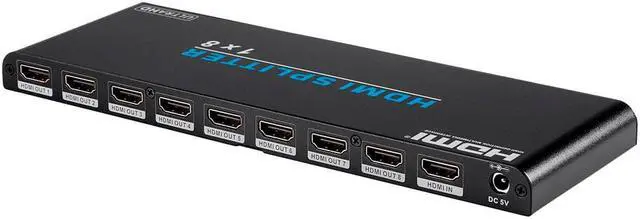 Alt view image 2 of 8 - Monoprice Blackbird 4K Pro 1x8 HDMI Splitter With HDCP 2.2 and EDID Support | Delivers Up to 10.2 Gbps Bandwidth