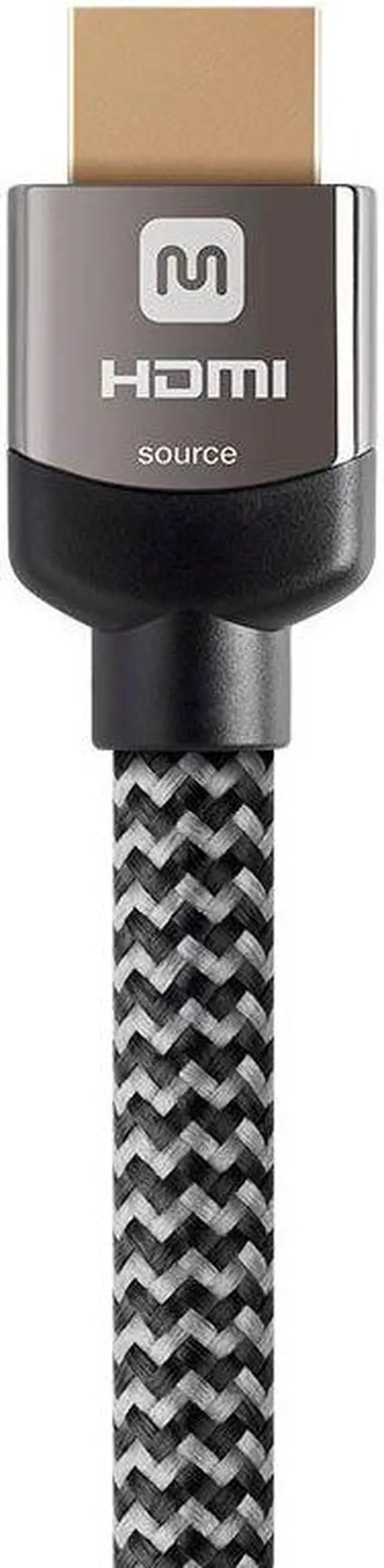 Alt view image 9 of 13 - Monoprice HDMI Cable - 60 feet - Gray | High Speed, Active Chipset, 4K@24Hz 10.2Gbps, 24AWG, CL3 Rated, Compatible with Apple TV / Roku / Blu-Ray Disc / PS4 and More - Luxe Series