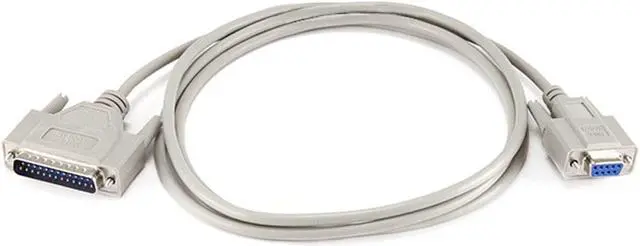 Main image of Monoprice Molded Modem Cable - 6 Feet, DB9 Female to DB25 Male