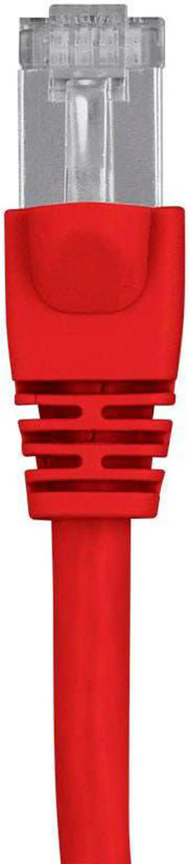 Alt view image 2 of 14 - Monoprice Cat6A Ethernet Patch Cable - 7 Feet - Red | Network Internet Cord - RJ45, 550Mhz, STP, Pure Bare Copper Wire, 10G, 26AWG