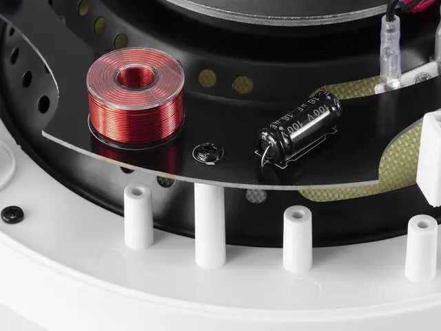 Alt view image 4 of 13 - Monoprice 2 Way In-Ceiling Speakers - 8 Inch (Pair) With Aramid Fiber And Titanium Silk Drivers - Caliber Slim Series