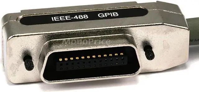Alt view image 4 of 5 - Monoprice IEEE-488 Cable - 2m - Gray, With Metal Hood