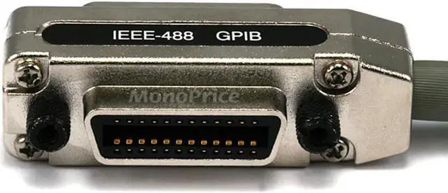 Alt view image 5 of 5 - Monoprice IEEE-488 Cable - 2m - Gray, With Metal Hood