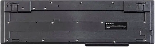 Alt view image 8 of 10 - Monoprice USB Keyboard - Black, Spill Resistant Membrane, Comfortable, Standard Layout - Workstream Collection