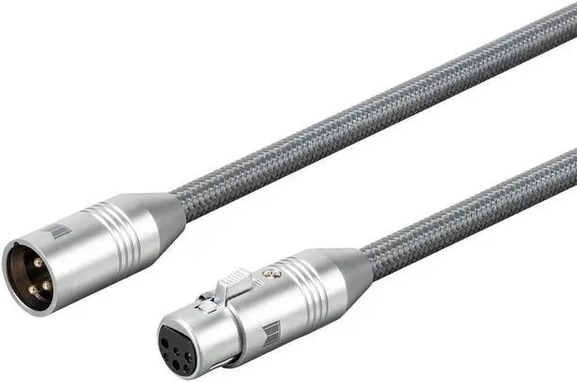 Alt view image 2 of 12 - Monoprice Monolith XLR Balanced Audio Cable - 2 Meter, 24K Gold Plated, Oxygen Free Copper, Professional, Premium Home Audio