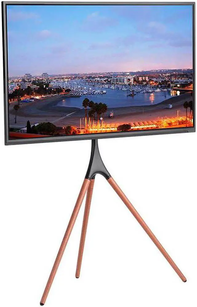 Alt view image 5 of 12 - Monoprice Easel TV Stand & Mount For Displays 45" - 65" Up to 77lbs., Vesa Up to 600x400