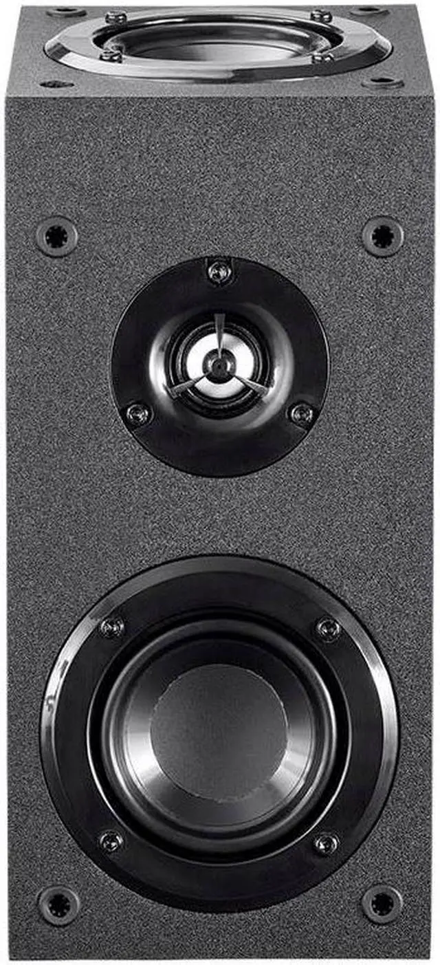 Alt view image 2 of 13 - Monoprice Premium Immersive Satellite Speakers - Black (Pair) With 3Inch woofer, 3/4Inch Aluminum Dome & 100 Watt Input Power