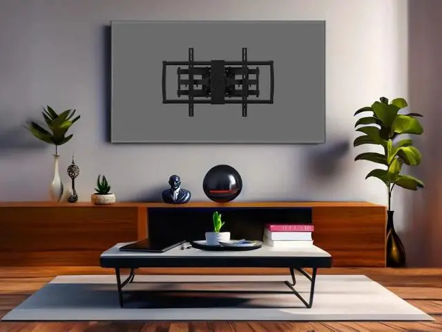 Alt view image 5 of 15 - Monoprice Premium Full Motion TV Wall Mount Bracket Low Profile For 60" To 100" TVs up to 176lbs, Max VESA 900x6