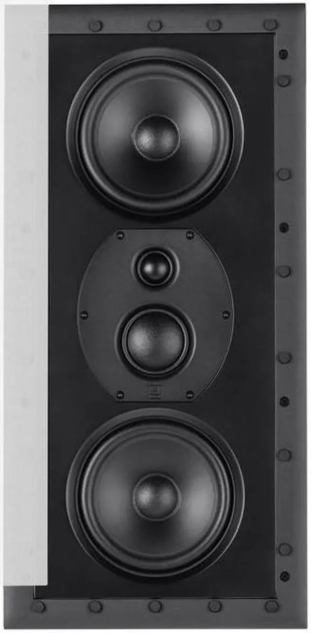 Alt view image 2 of 5 - Monoprice Monolith THX-365IW THX Ultra Certified 3-Way In-Wall Speaker, 1in Silk Dome Tweeter With Neodymium Magnet and Copper Shorting Ring, For Home Theater