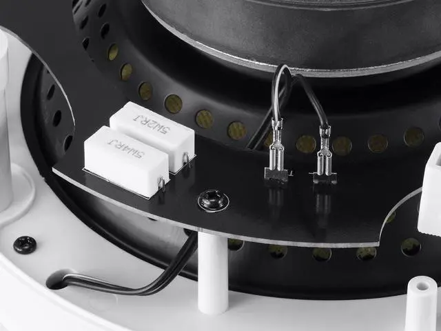 Alt view image 3 of 13 - Monoprice 2 Way In-Ceiling Speakers - 8 Inch (Pair) With Aramid Fiber And Titanium Silk Drivers - Caliber Slim Series