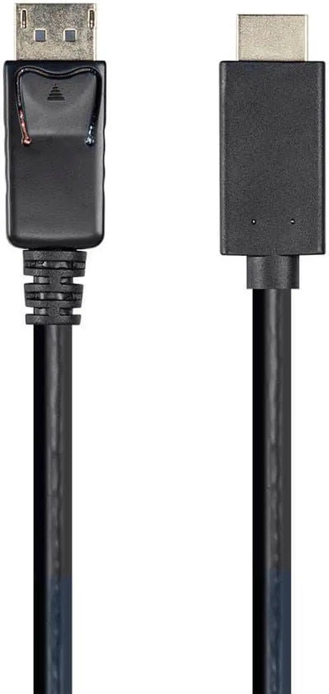 Alt view image 2 of 10 - Monoprice DisplayPort 1.1 to HDTV Cable - 6 Feet - Black
