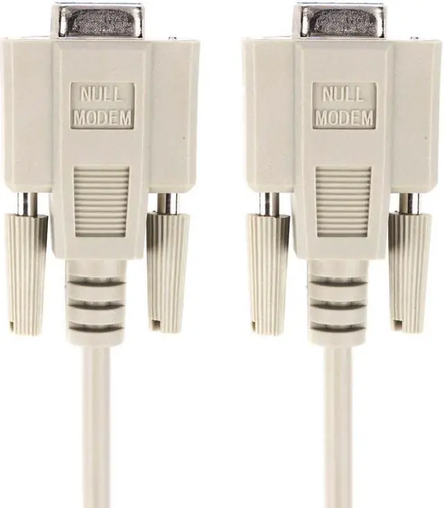 Alt view image 2 of 10 - Monoprice 10ft Molded DB9 Female/Female Serial Cable