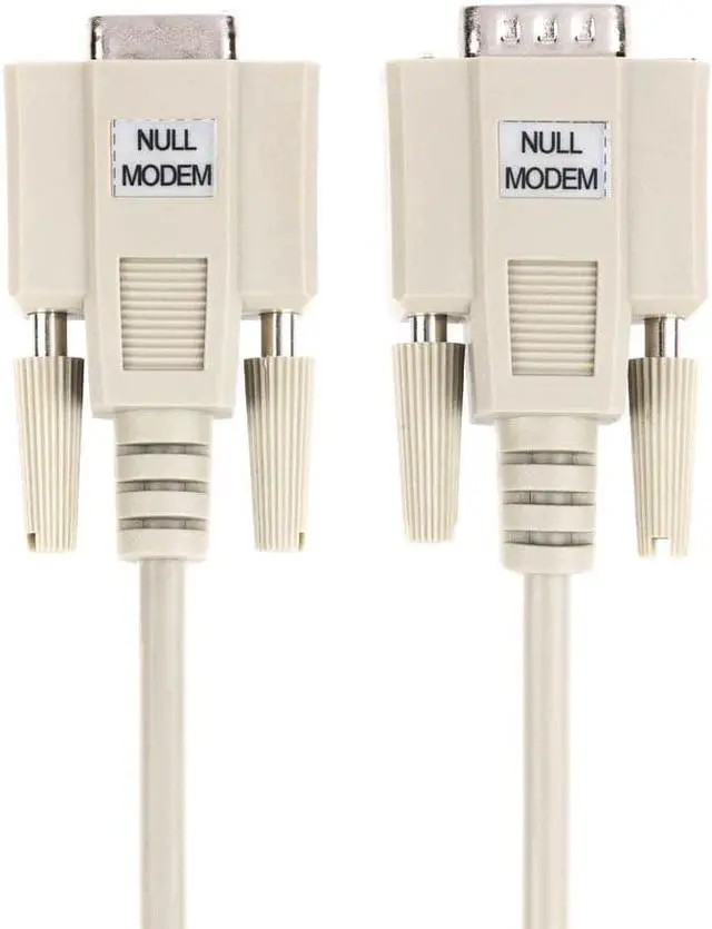 Alt view image 2 of 10 - Monoprice 6ft Molded Null Modem DB9 Male/Female Cable