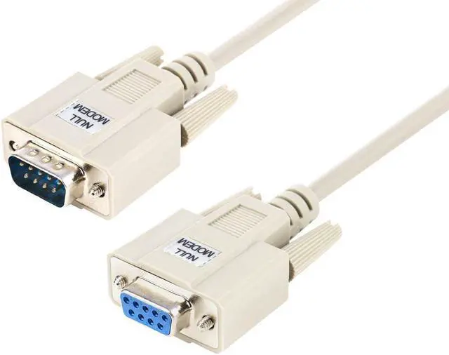 Main image of Monoprice 6ft Molded Null Modem DB9 Male/Female Cable