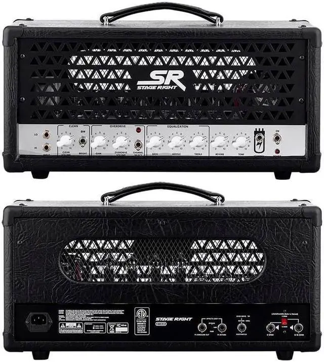 Alt view image 2 of 6 - Monoprice 30-Watt 1x12 Guitar Stack Tube Amplifier With Celestion V30 and Reverb - Stage Right Series