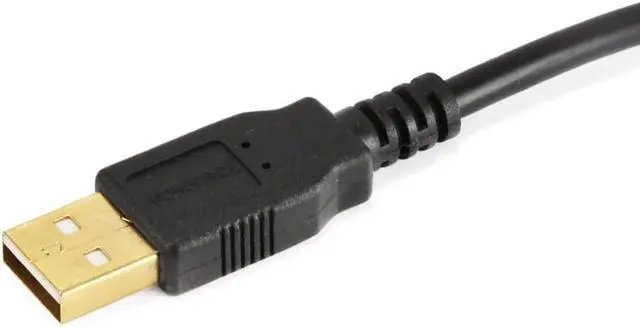 Alt view image 2 of 6 - Monoprice USB Type-A to USB Type-B 2.0 Cable - 10 Feet - Black (5 Pack) 28/24AWG, Gold Plated Connectors, For Printers, Scanners, and other Peripherals