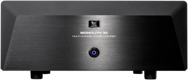 Alt view image 3 of 6 - Monoprice Monolith Multi-Channel Power Amplifier - Black With 3x200 Watt Per Channel, XLR Inputs, For Home Theater & Studio