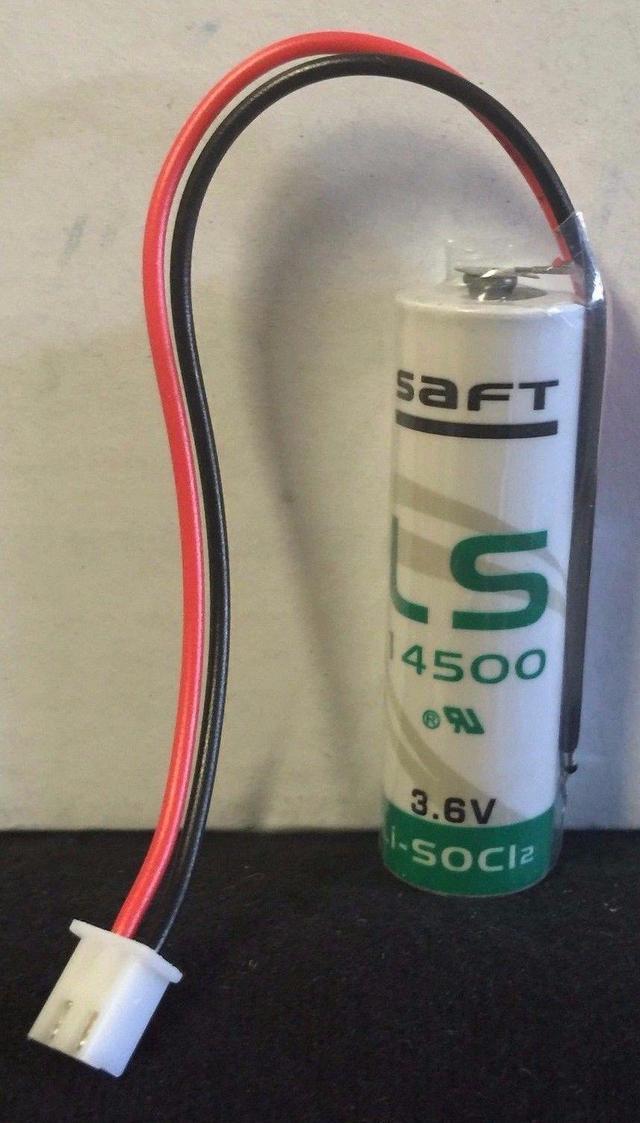 Saft LS14500 3.6V 2450mAh Lithium Battery with C805550 connector