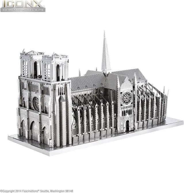 Alt view image 2 of 11 - ICONX 3D Metal Model Kits Notre Dame