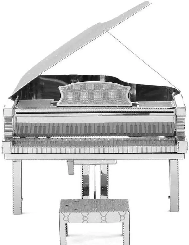 Alt view image 4 of 18 - Grand Piano Metal Earth 3D Laser Cut Model, 3D Puzzles by Fascinations