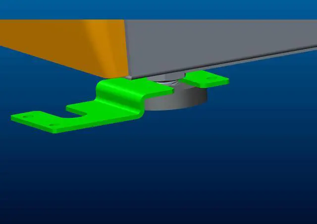 Alt view image 2 of 3 - Washing Machine Floor Bracket Installation Kit
