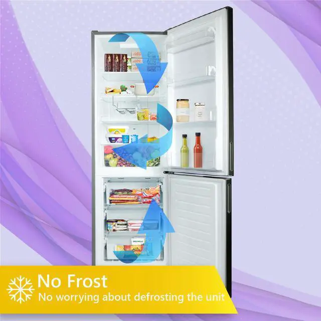 Alt view image 6 of 6 - ConServ 24" Wide 10.8 cu.ft.Bottom Freezer Refrigerator Stainless