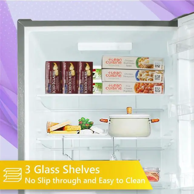Alt view image 3 of 6 - ConServ 24" Wide 10.8 cu.ft.Bottom Freezer Refrigerator Stainless