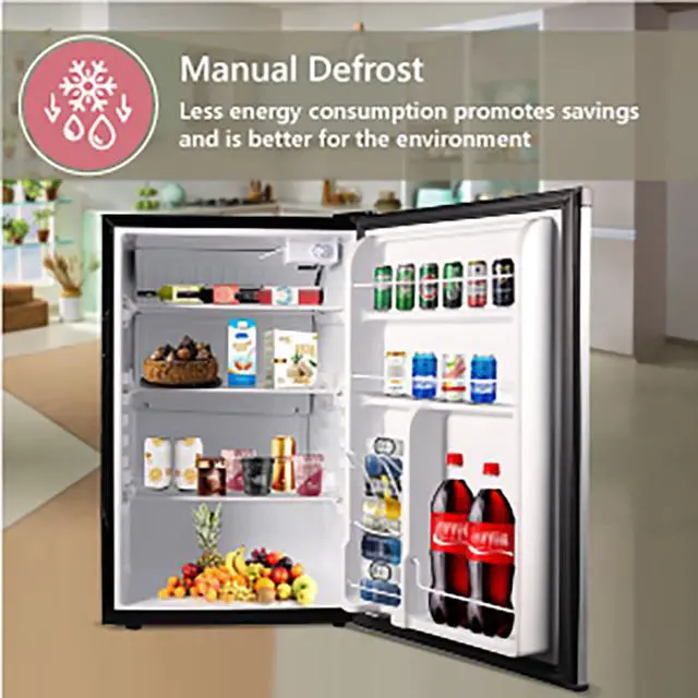 Alt view image 4 of 7 - Conserv 4.5 cu. Ft. Frost-free Compact Refrigerator-Stainless, Reversible Door