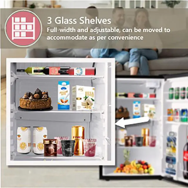 Alt view image 2 of 7 - Conserv 4.5 cu. Ft. Frost-free Compact Refrigerator-Stainless, Reversible Door
