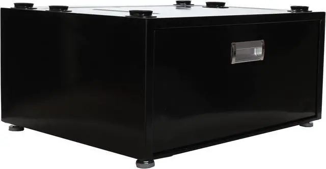 Alt view image 3 of 3 - Equator Laundry Pedestal with Drawer /Black