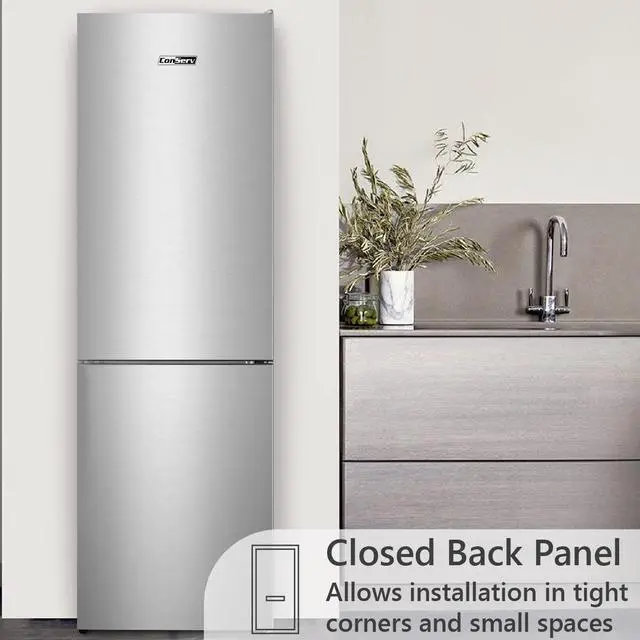 Alt view image 2 of 7 - 11.5 cf StainlessTall Slim Bottom Freezer Refrigerator  E-Star w/Wine Rack