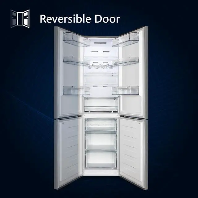 Alt view image 3 of 7 - 11.5 cf StainlessTall Slim Bottom Freezer Refrigerator  E-Star w/Wine Rack