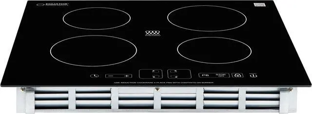 Alt view image 2 of 7 - Equator 24" Built-In 4 Burner Induction Cooktop 9 Level POWER BOOST 220V