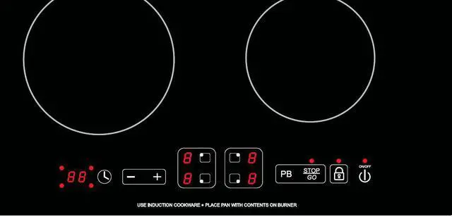Alt view image 4 of 7 - Equator 24" Built-In 4 Burner Induction Cooktop 9 Level POWER BOOST 220V