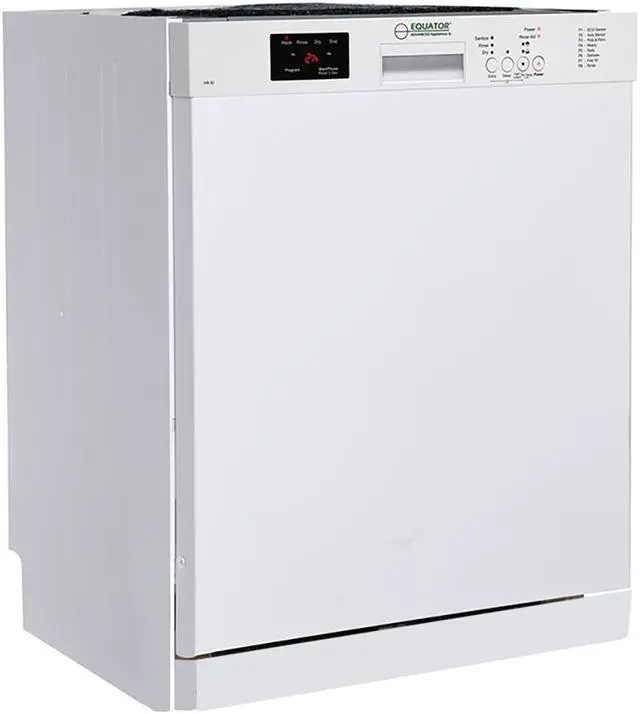 Alt view image 4 of 7 - Equator-Europe 24" Built in 14 place Dishwasher with 8 Wash Programs, Energy Star (White)