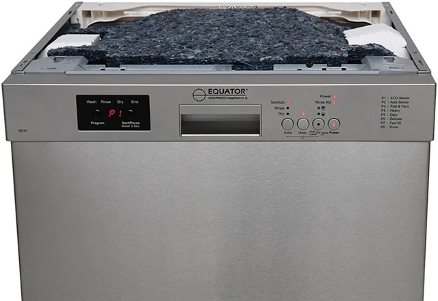 Alt view image 6 of 7 - Equator-Europe 24" Built in 14 place Dishwasher with 8 Wash Programs, Energy Star (Stainless)