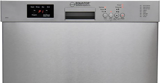 Alt view image 7 of 7 - Equator-Europe 24" Built in 14 place Dishwasher with 8 Wash Programs, Energy Star (Stainless)