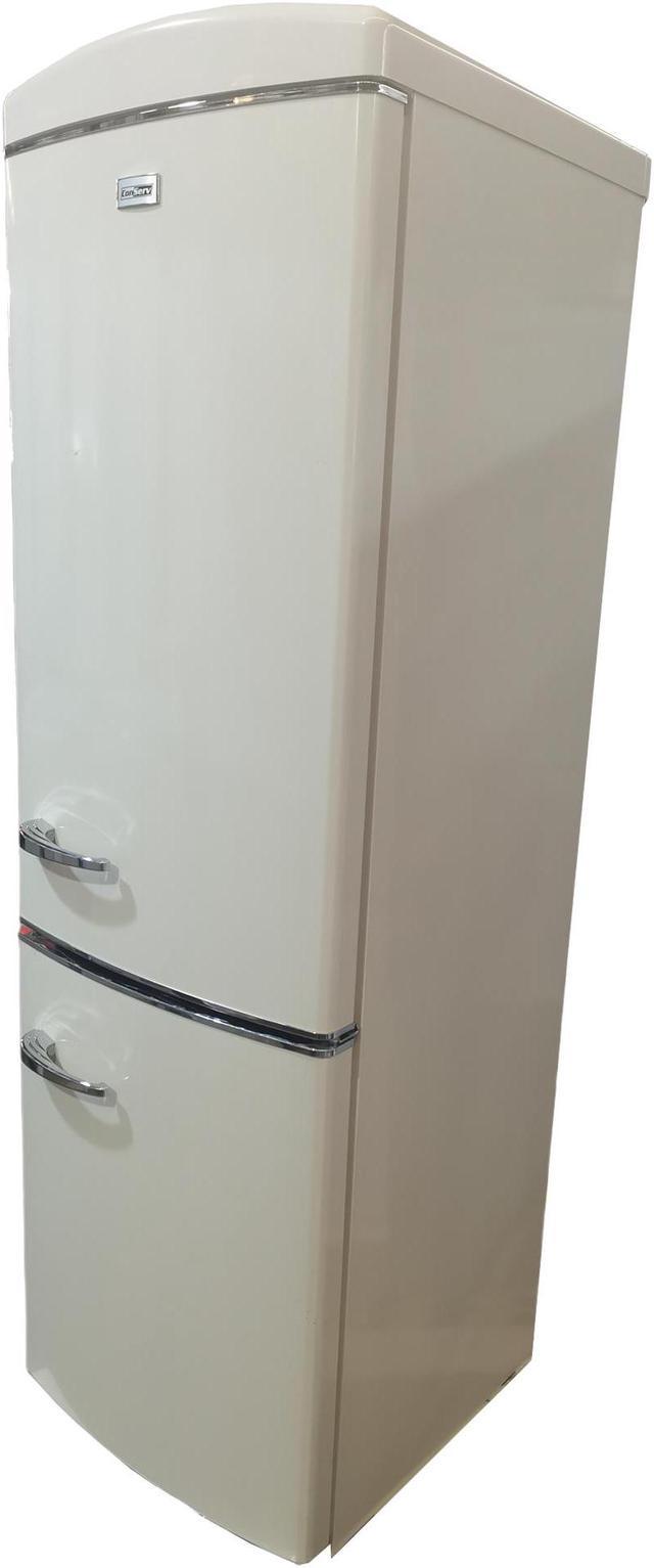 Conserv 10.7 cu. ft. Bottom Mount Retro Refrigerator with Wine Rack (Red)