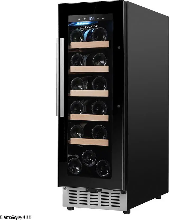 Alt view image 5 of 7 - Equator 9 Bottles Wine Refrigerator 1-Zone Freestanding/Builtin 7 Color LED 110V