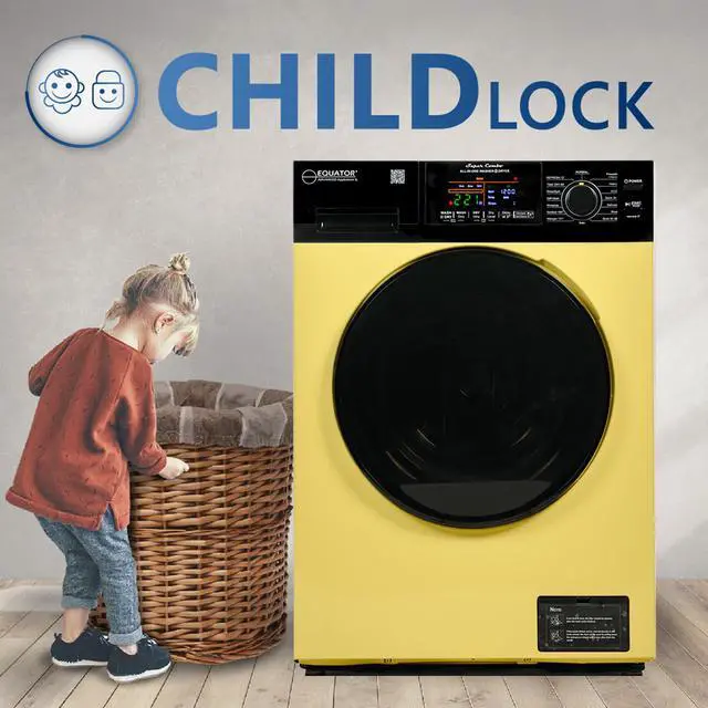 Alt view image 4 of 7 - Equator Digital Compact 110V Vented/Ventless 18 lbs Combo Washer Dryer 1400 RPM