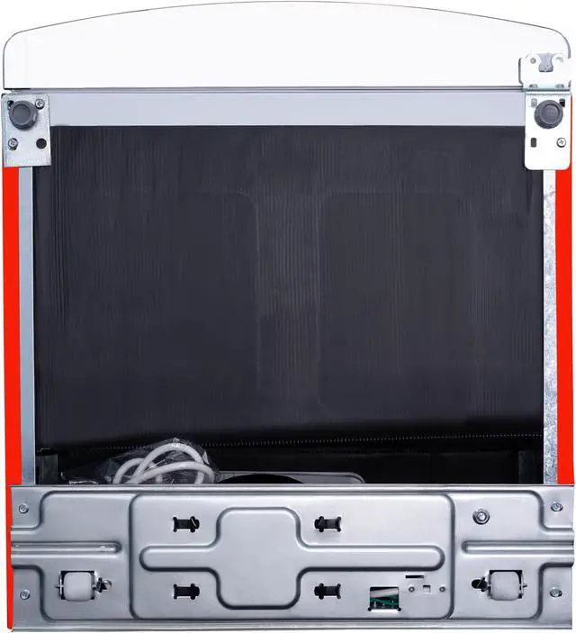 Alt view image 4 of 5 - Conserv 10.7 cu. ft.  Frost-free Bottom Mount Retro Refrigerator in Red