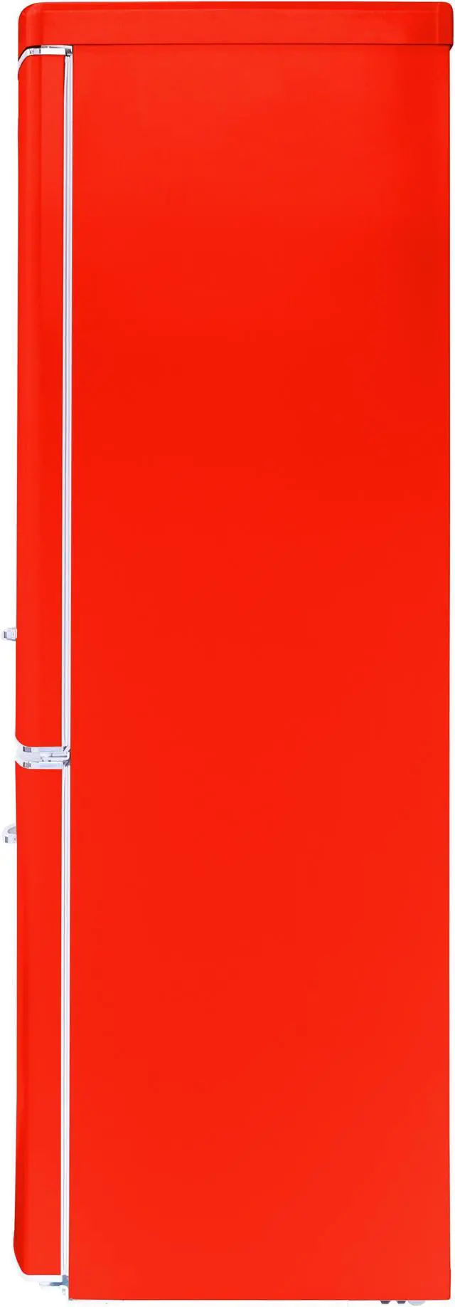 Alt view image 3 of 5 - Conserv 10.7 cu. ft.  Frost-free Bottom Mount Retro Refrigerator in Red