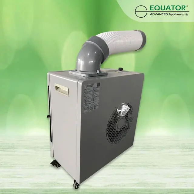 Alt view image 2 of 7 - Equator 7000 BTU Spot Outdoor Air Conditioner with Casters + Drip Pan Kit
