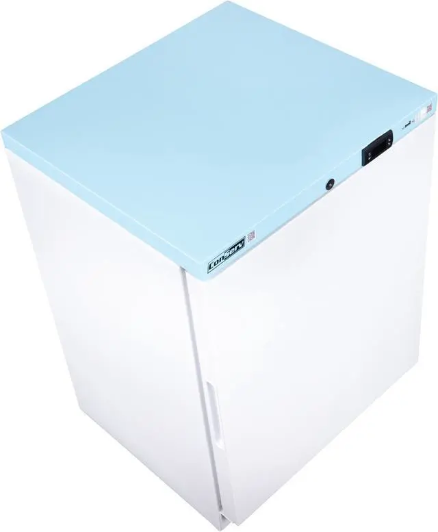 Alt view image 7 of 7 - 3.9 cu.ft. Frost-free Commercial Refrigerator in White with Temperature Alarm