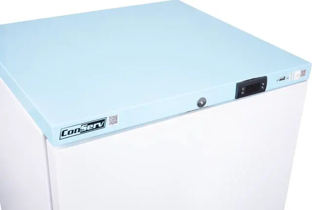 Alt view image 6 of 7 - 3.9 cu.ft. Frost-free Commercial Refrigerator in White with Temperature Alarm