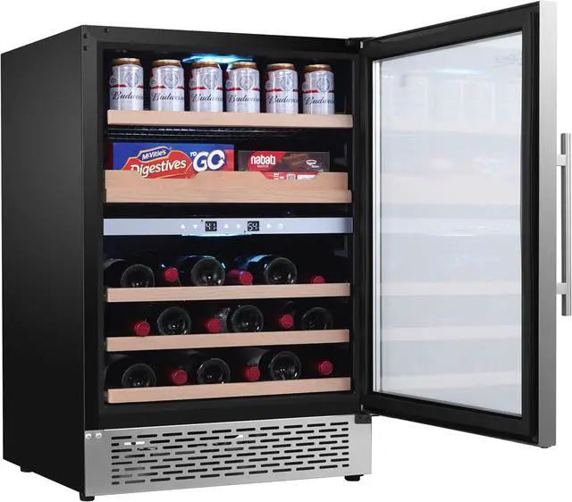 Alt view image 4 of 7 - Equator LUXURY HYBRID DUAL ZONE GOURMET CENTER 43 Bottles+Cans+Fine Foods 110V